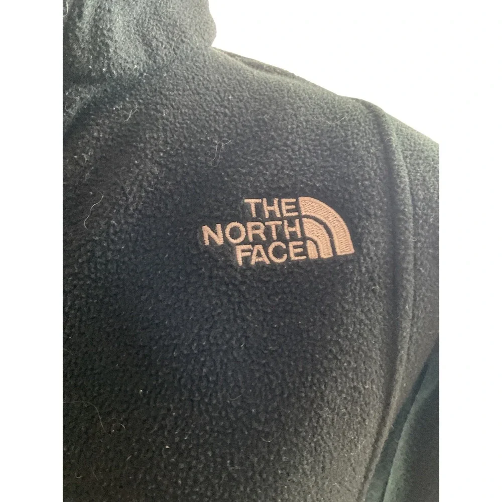 The North Face Girls Fleece Jacket Black Full Zip Size M Medium‎